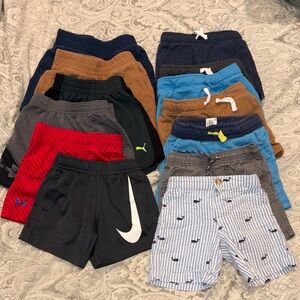Toddler Boys 2T - 13 pairs of shorts bundle multi brand